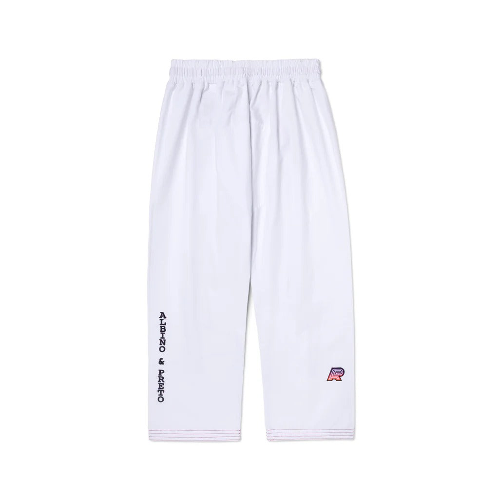 A&P x KISS White Brazilian Jiu-Jitsu BJJ Gi with 400 GSM Pearl Weave Jacket and 10oz Canvas Cotton Pants
