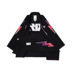 A&P x KISS Black Brazilian Jiu-Jitsu BJJ Gi with 400 GSM Pearl Weave Jacket and 10oz Canvas Cotton Pants