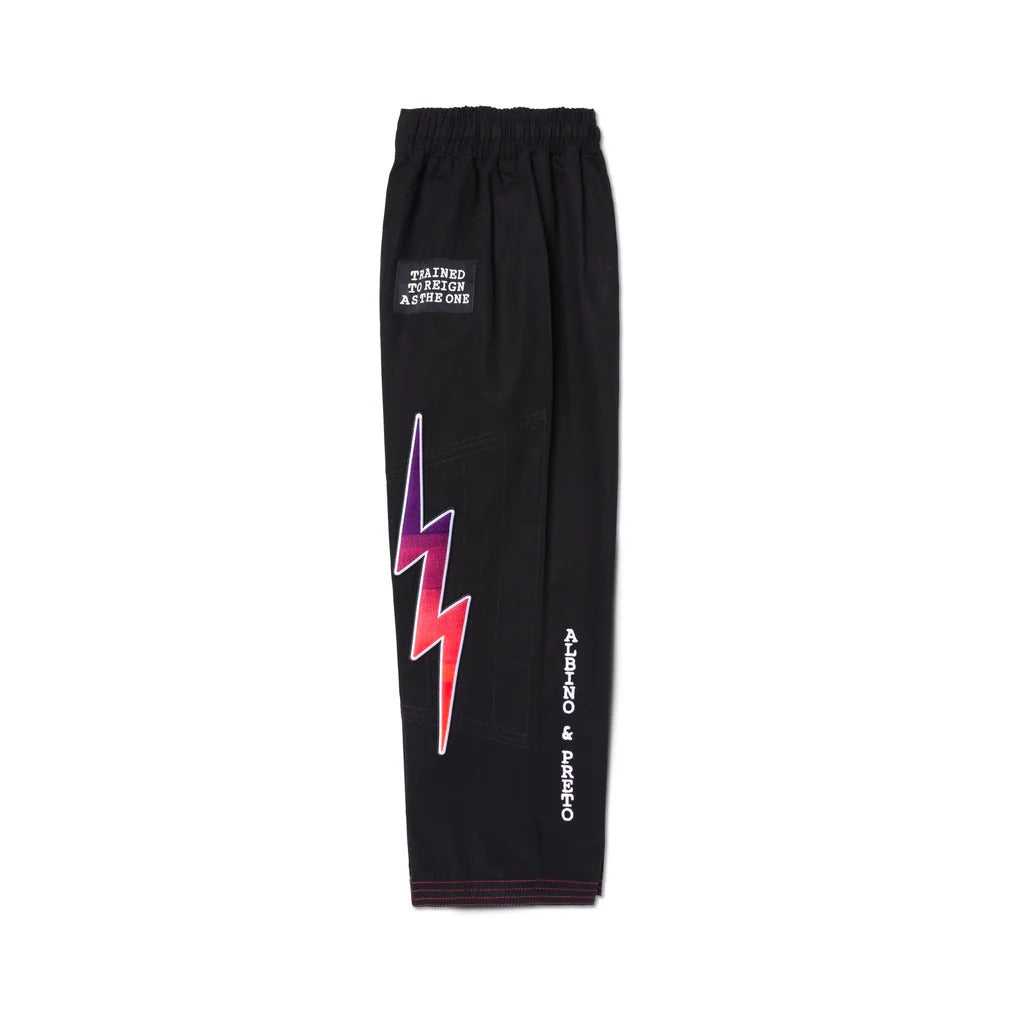 A&P x KISS Black Brazilian Jiu-Jitsu BJJ Gi with 400 GSM Pearl Weave Jacket and 10oz Canvas Cotton Pants