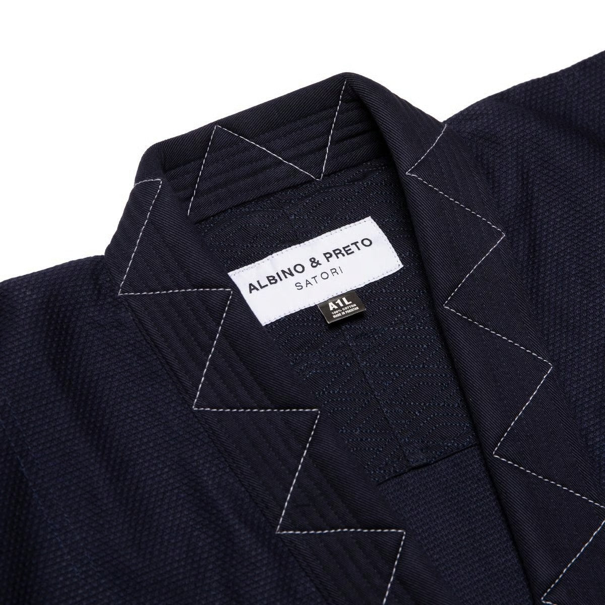 Albino and Preto Batch #72 Satori Navy Jiu-Jitsu Uniform