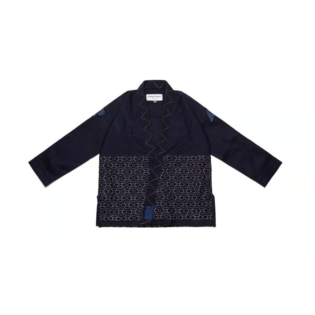 Albino and Preto Batch #72 Satori Navy Jiu-Jitsu Uniform