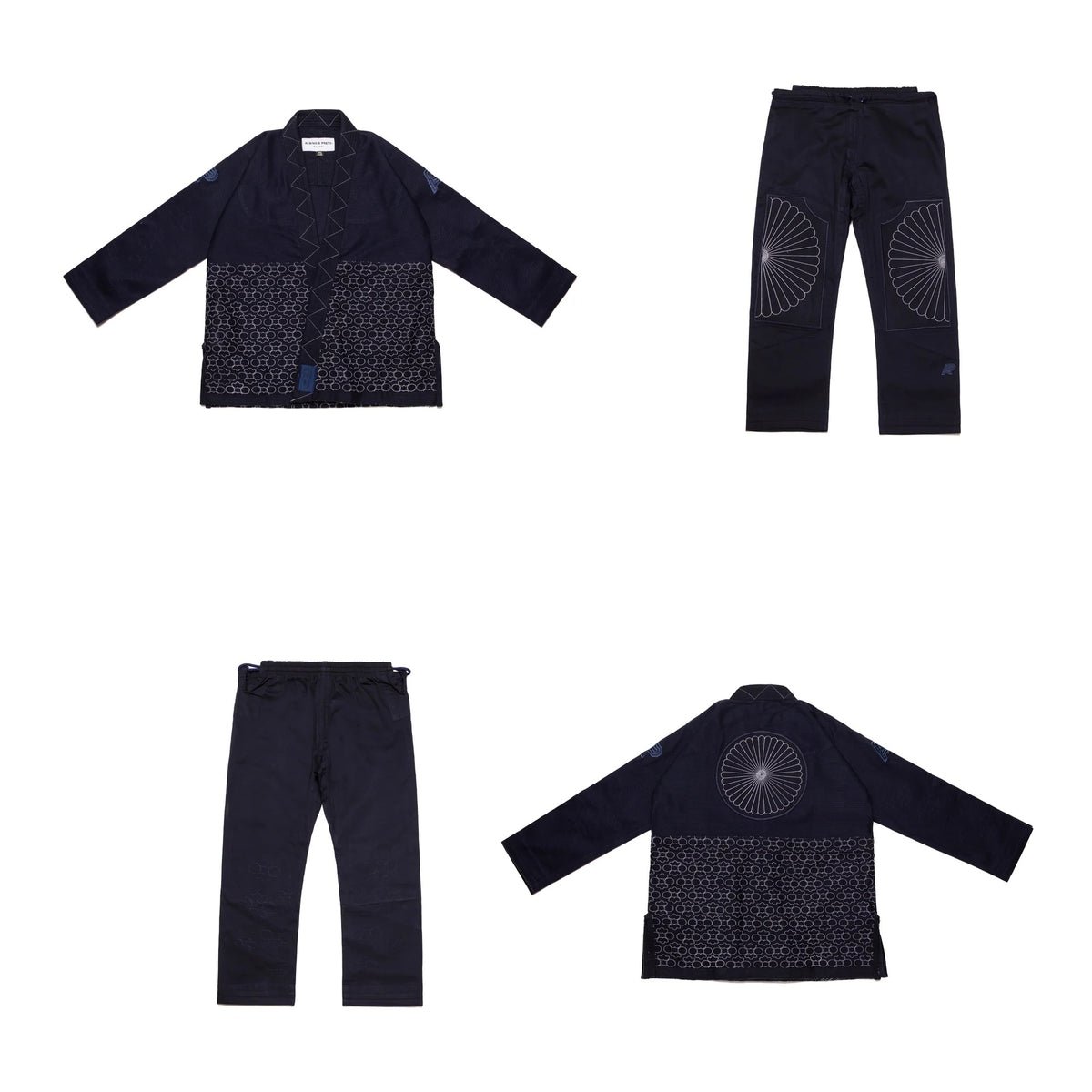 Albino and Preto Batch #72 Satori Navy Jiu-Jitsu Uniform