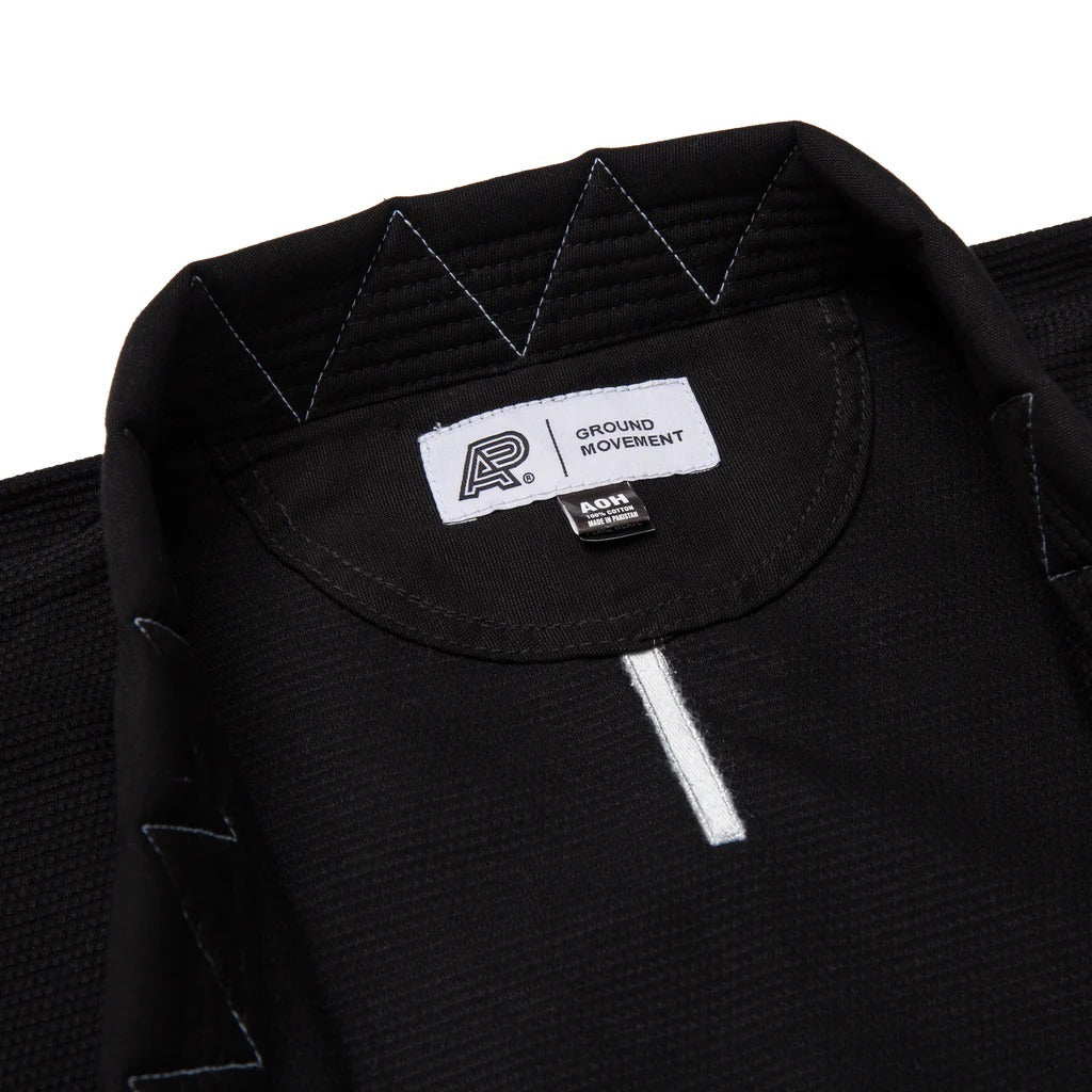 Albino and Preto Ground Control Black BJJ Gi Kimono