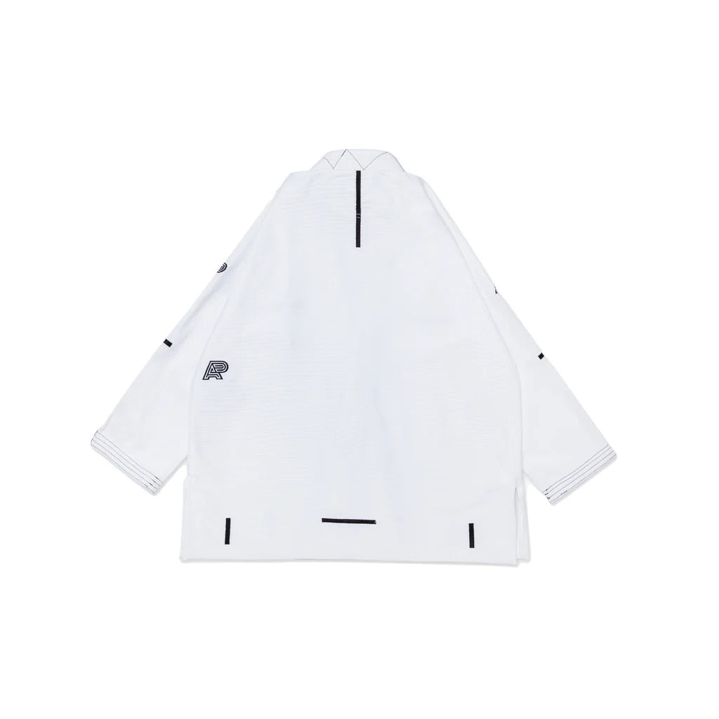 Albino and Preto Ground Control White BJJ Gi Kimono