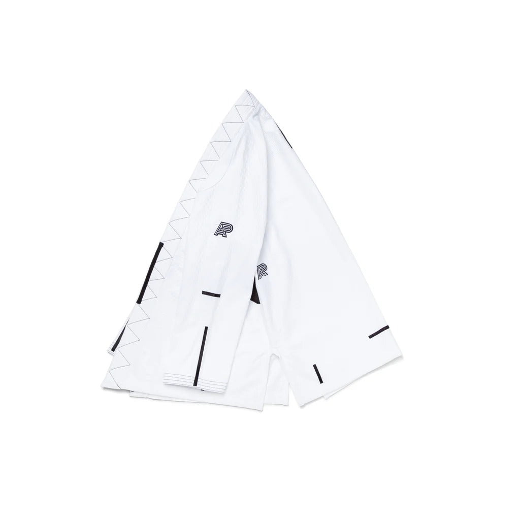 Albino and Preto Ground Control White BJJ Gi Kimono