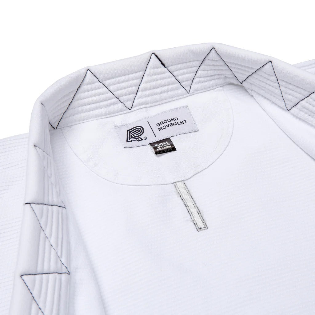 Albino and Preto Ground Control White BJJ Gi Kimono