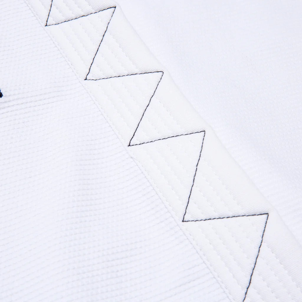 Albino and Preto Ground Control White BJJ Gi Kimono