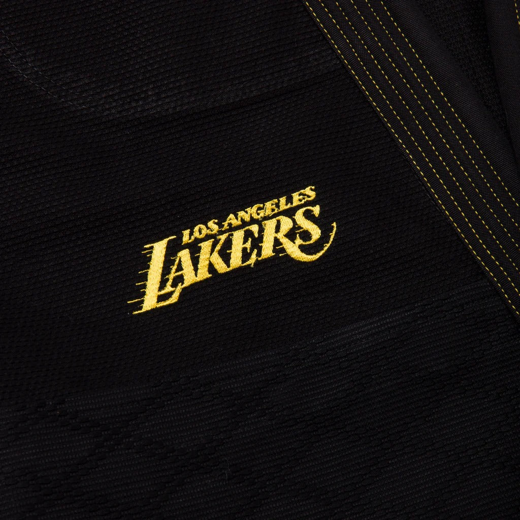 Albino and Preto x NBA Lakers Black BJJ Gi