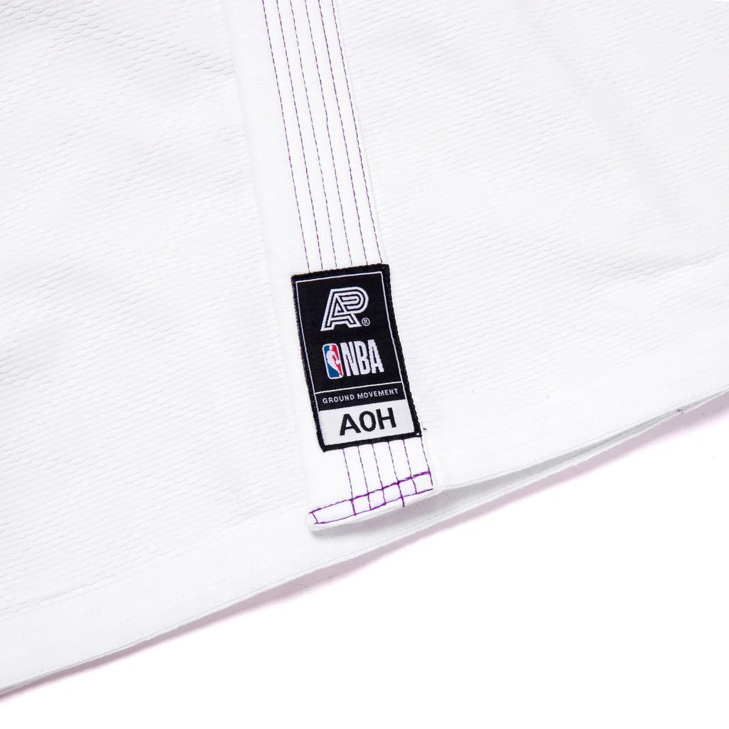 Albino and Preto x NBA Lakers White BJJ Gi