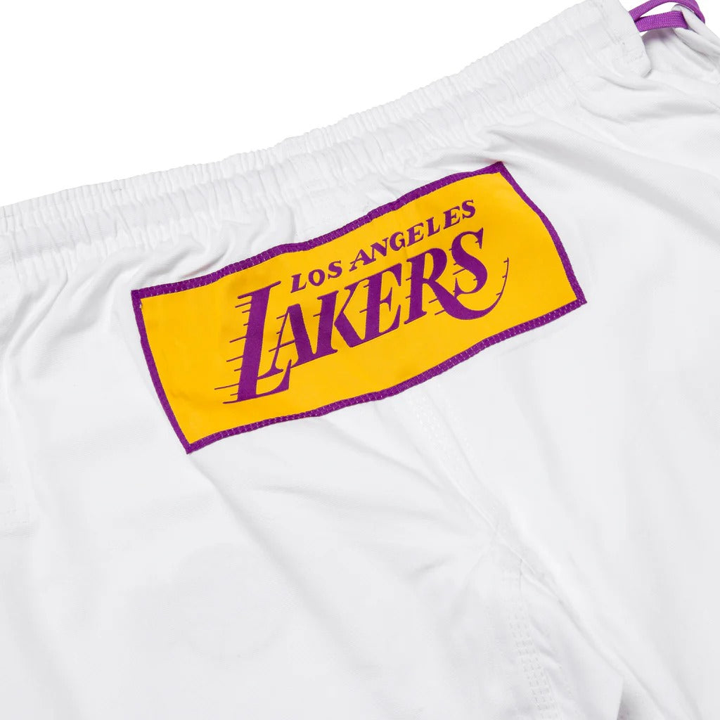 Albino and Preto x NBA Lakers White BJJ Gi