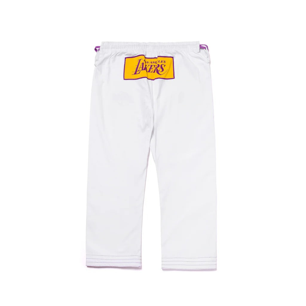 Albino and Preto x NBA Lakers White BJJ Gi