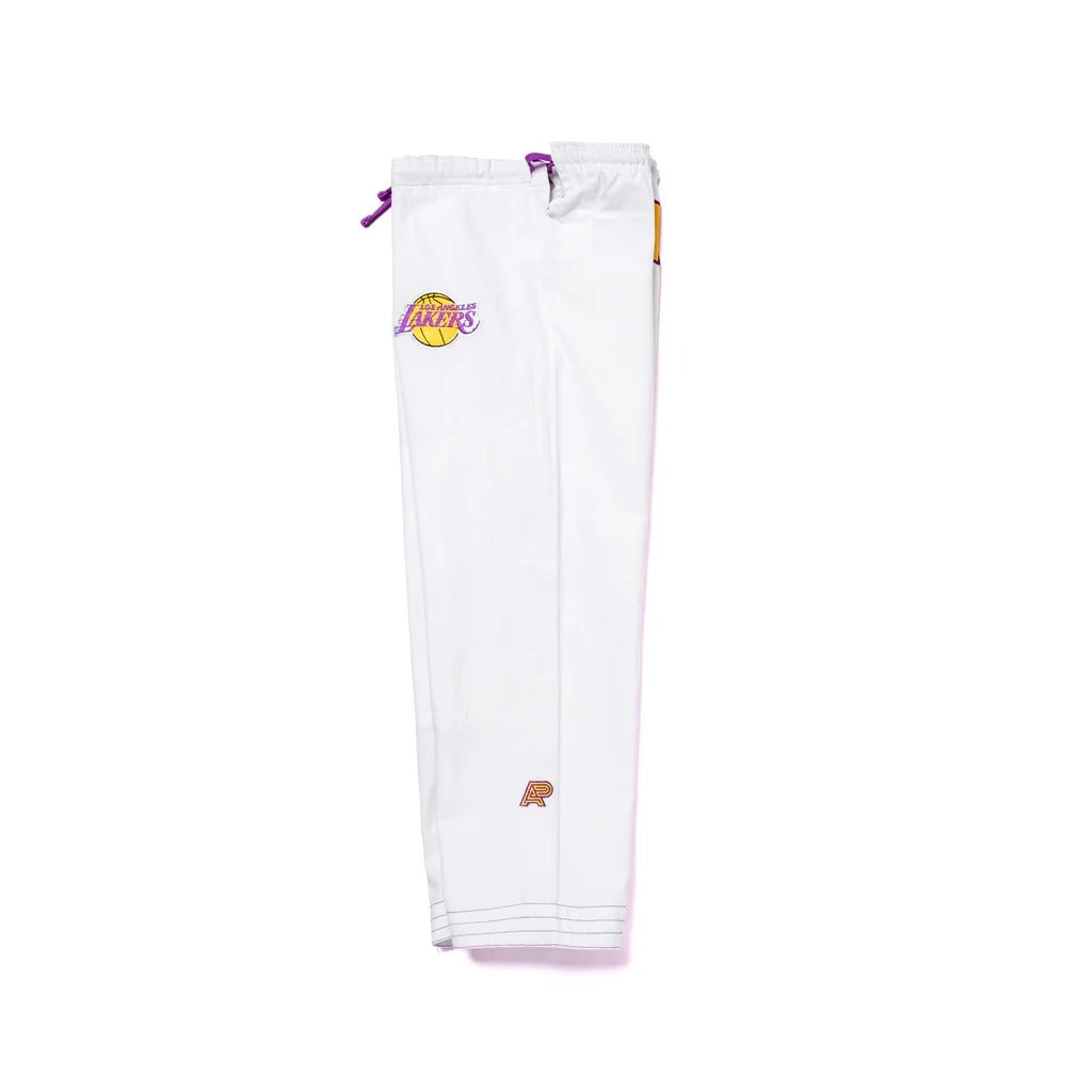 Albino and Preto x NBA Lakers White BJJ Gi