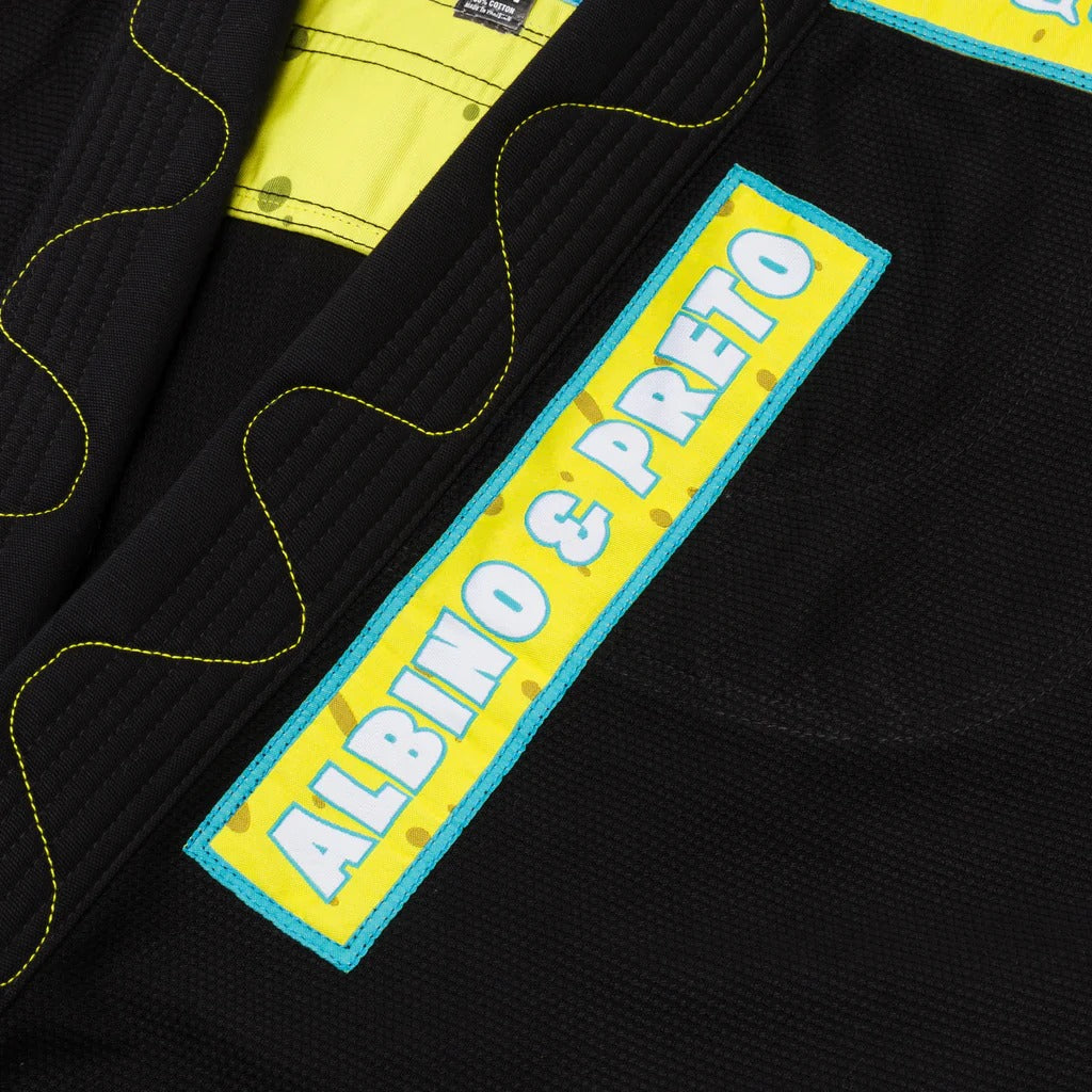 Albino and Preto x SpongeBob SquarePants 2 Black BJJ Gi