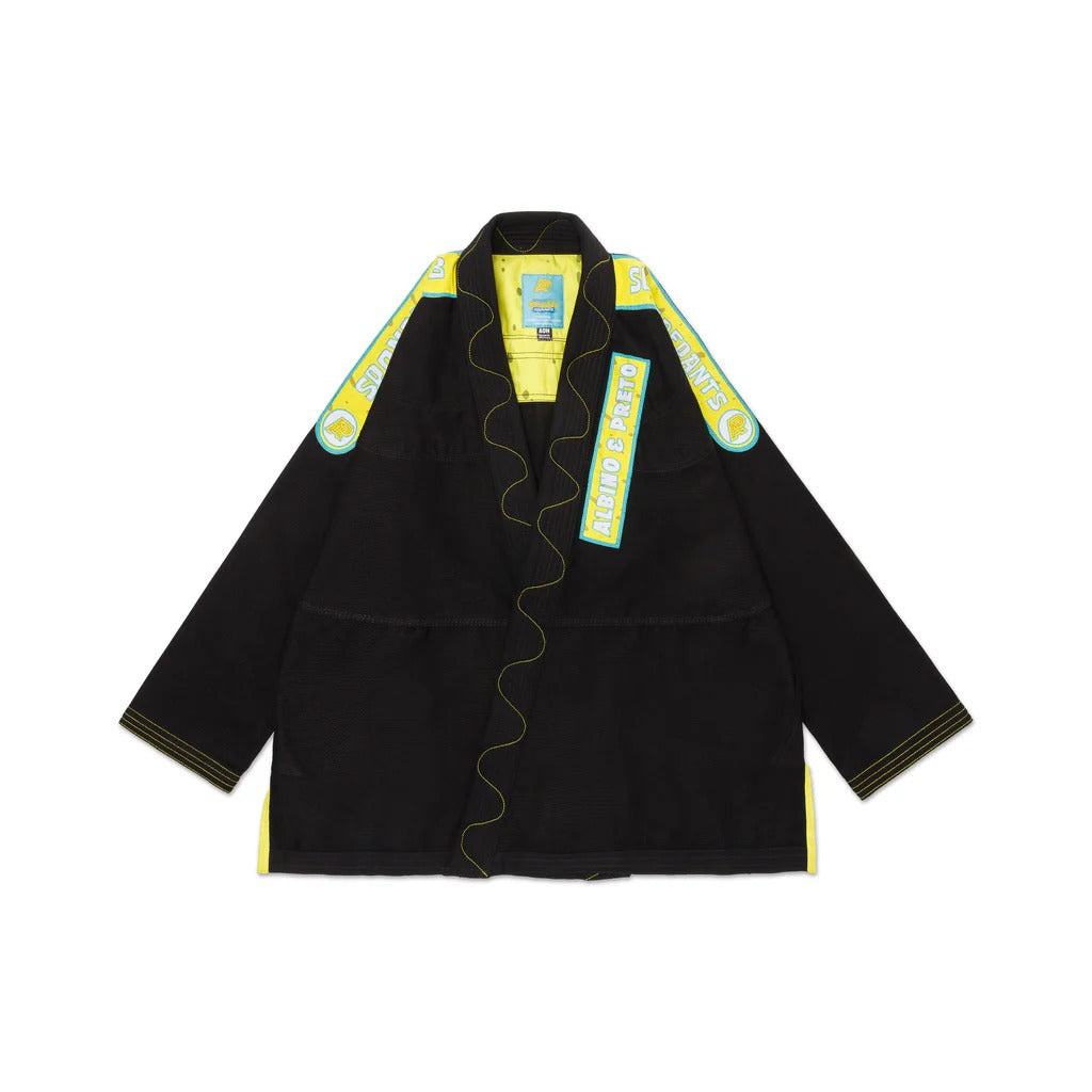 Albino and Preto x SpongeBob SquarePants 2 Black BJJ Gi