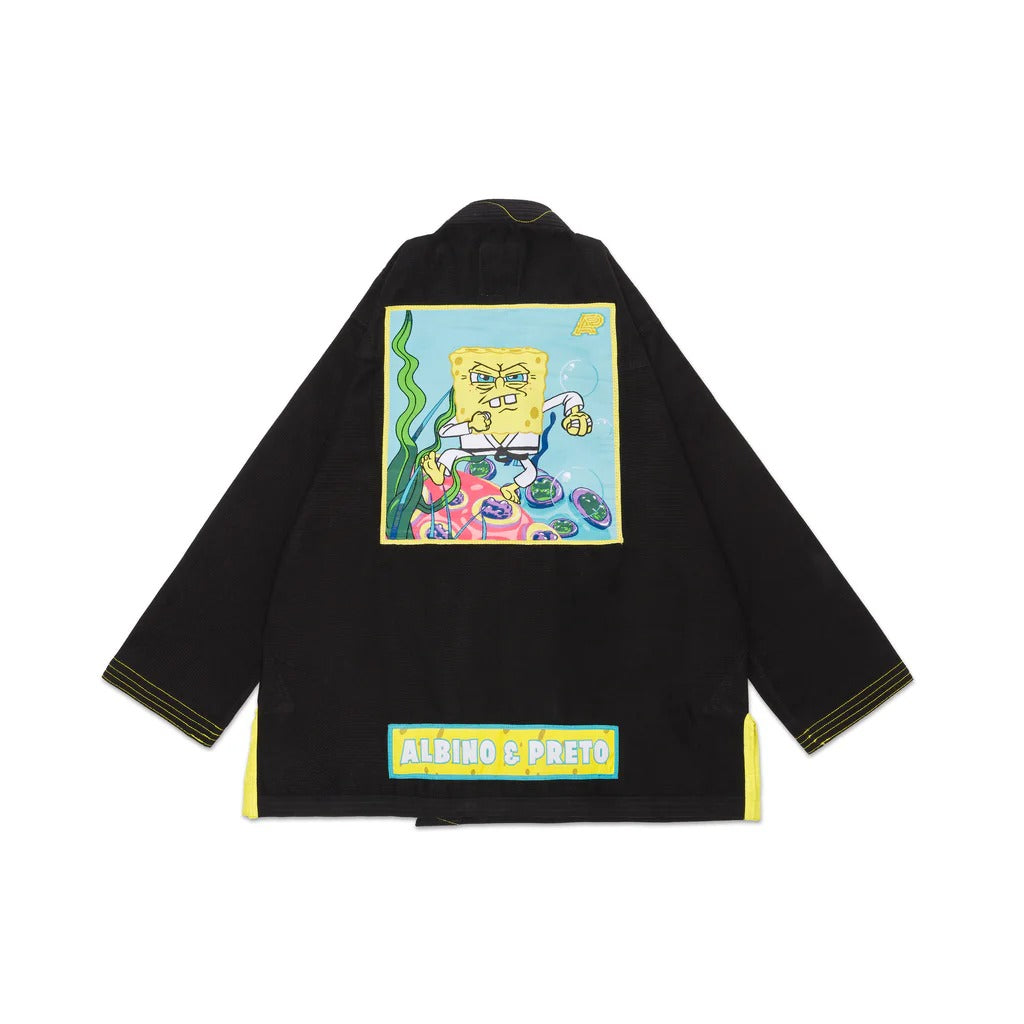Albino and Preto x SpongeBob SquarePants 2 Black BJJ Gi