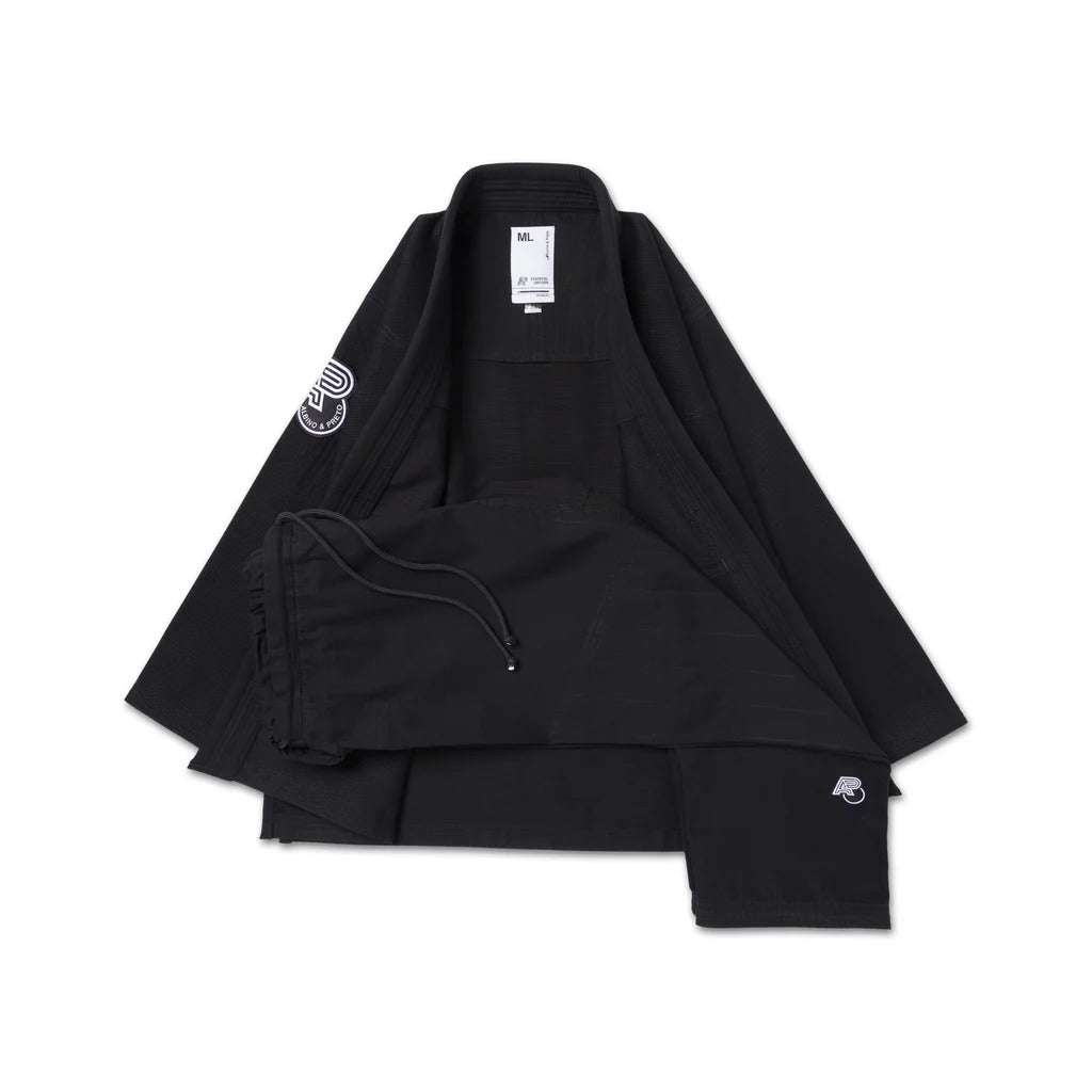 Albino and Preto BW Essential Black BJJ Gi - Vorix Sport