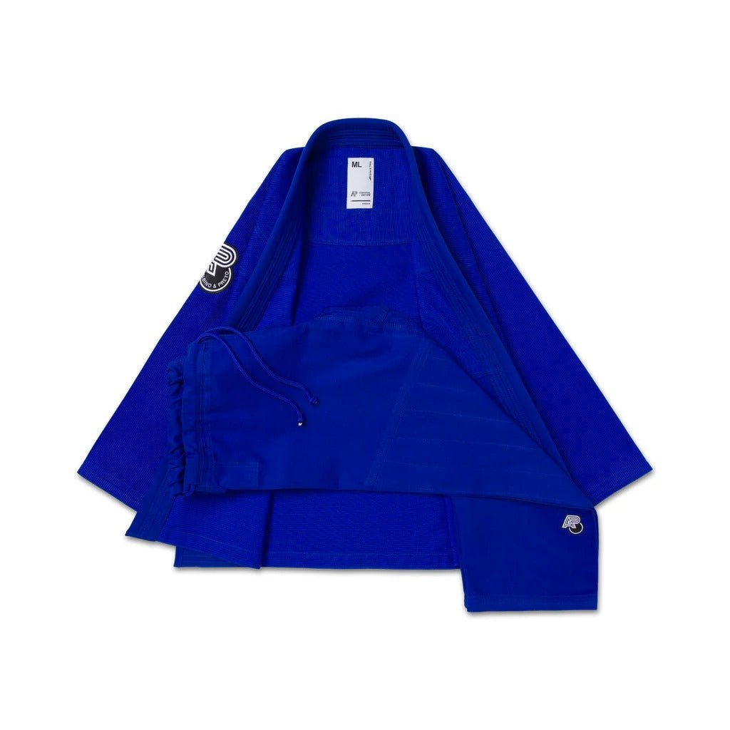 Albino and Preto BW Essential Blue BJJ Gi - Vorix Sport