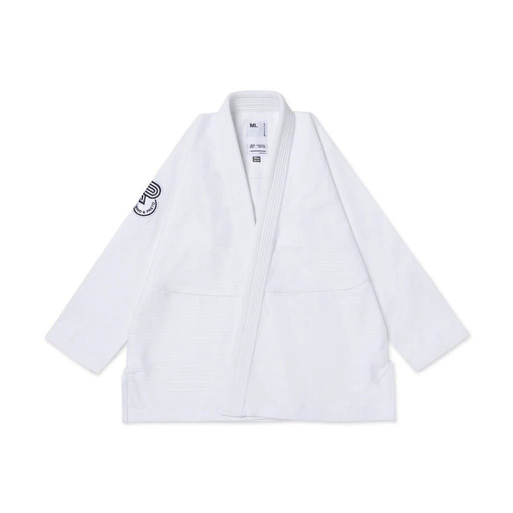 Albino and Preto BW Essential White BJJ Gi - Vorix Sport