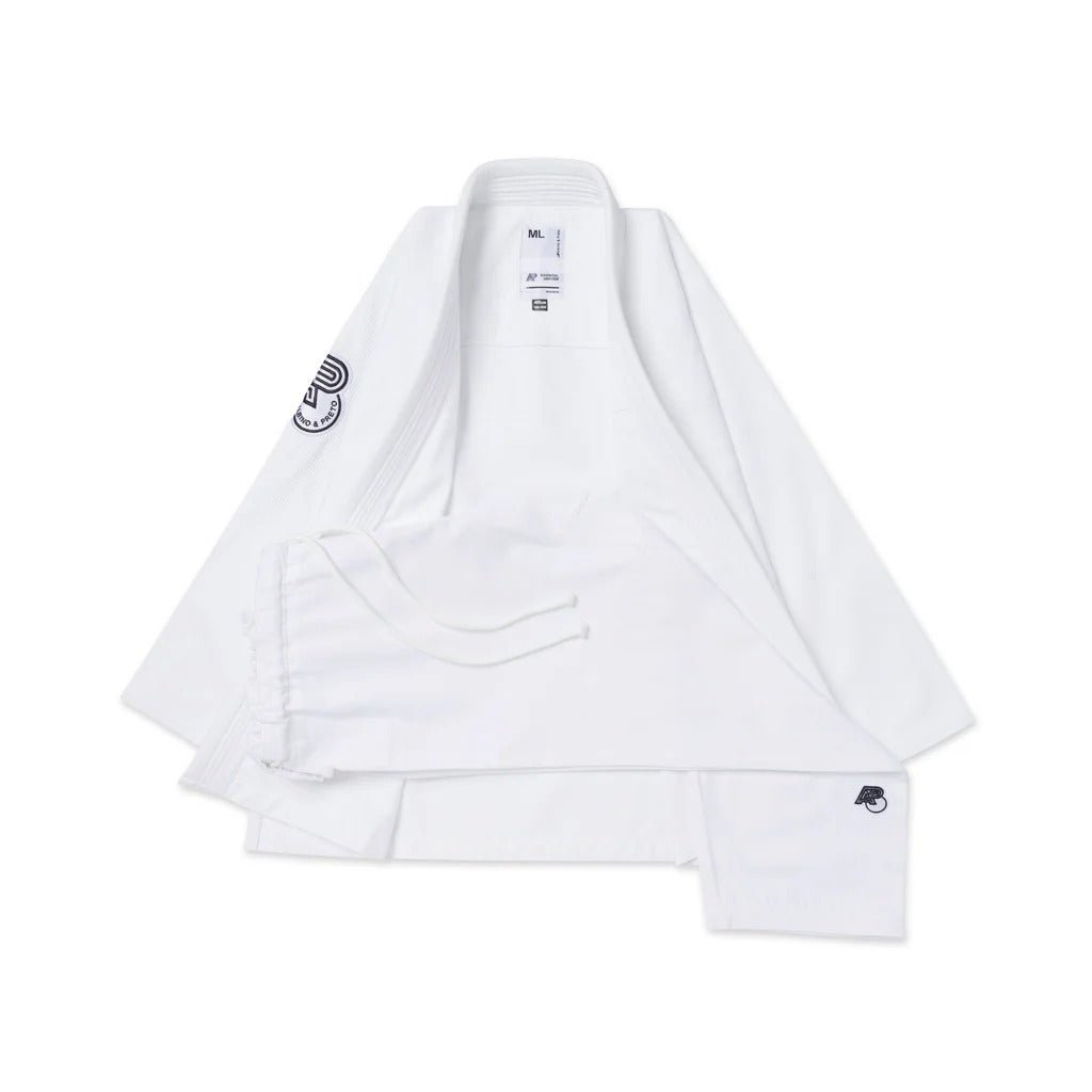 Albino and Preto BW Essential White BJJ Gi - Vorix Sport