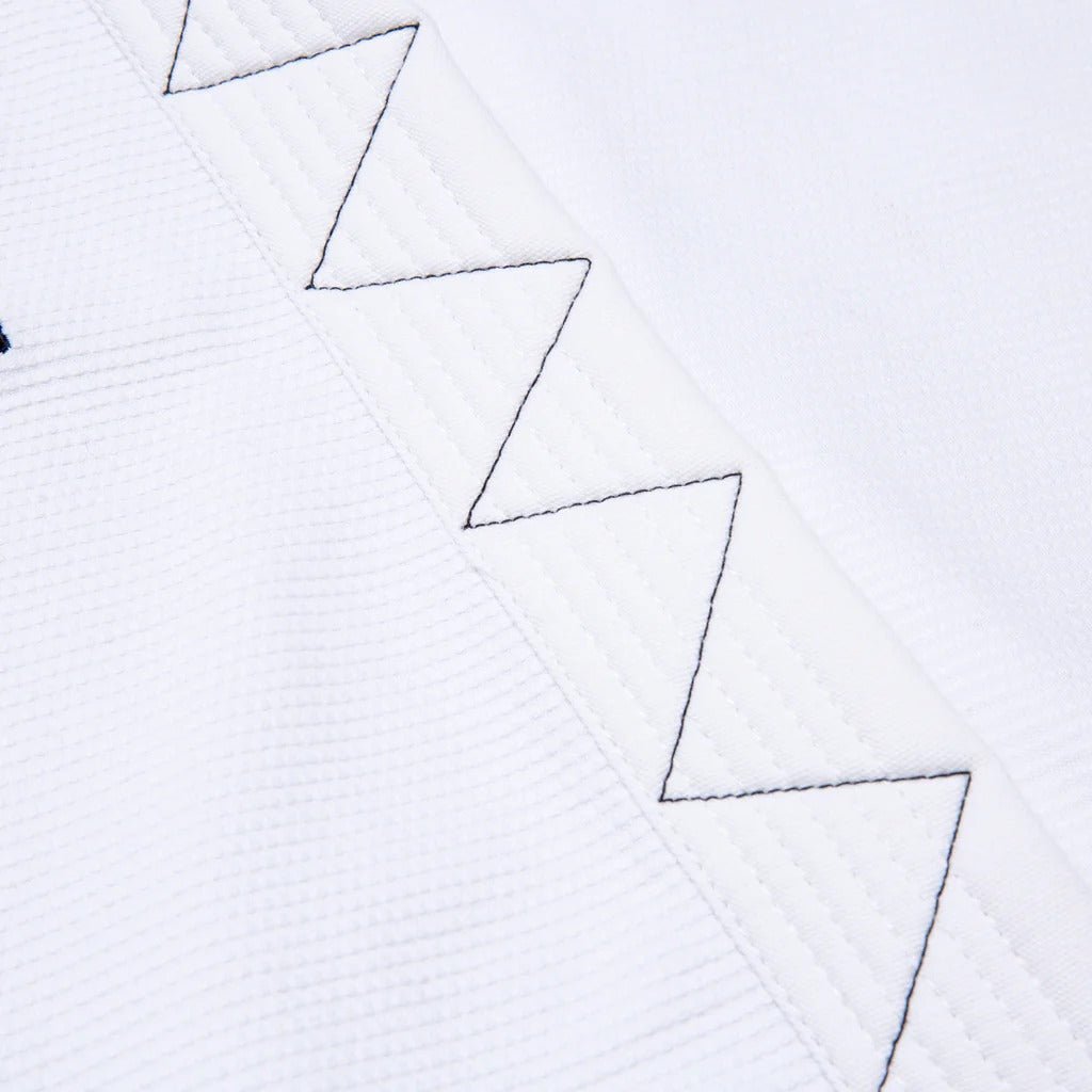 Albino and Preto Ground Control White BJJ Gi - Vorix Sport