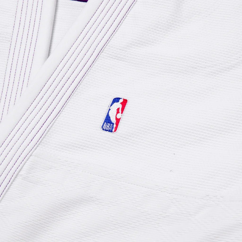 Albino and Preto x NBA Lakers White BJJ Gi - Vorix Sport