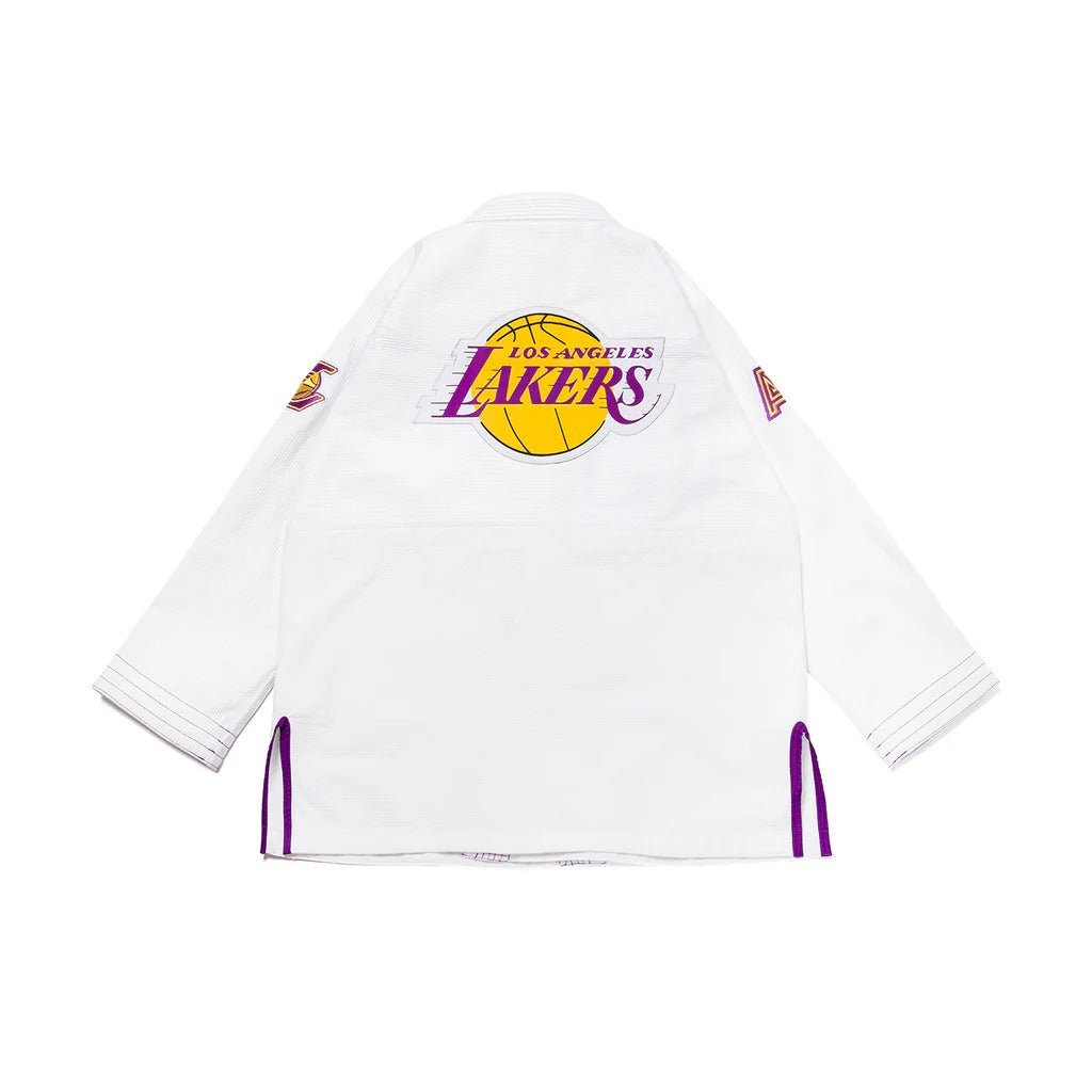 Albino and Preto x NBA Lakers White BJJ Gi - Vorix Sport
