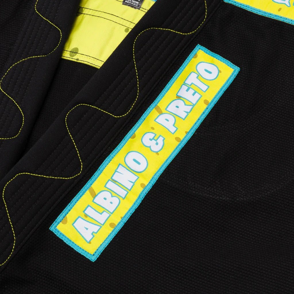 Albino and Preto x SpongeBob SquarePants 2 Black BJJ Gi - Vorix Sport