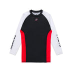 Albino & Preto Accelerate Long Sleeve BJJ Rash Guard - Vorix Sport