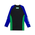 Albino & Preto Accelerate Long Sleeve BJJ Rash Guard - Vorix Sport