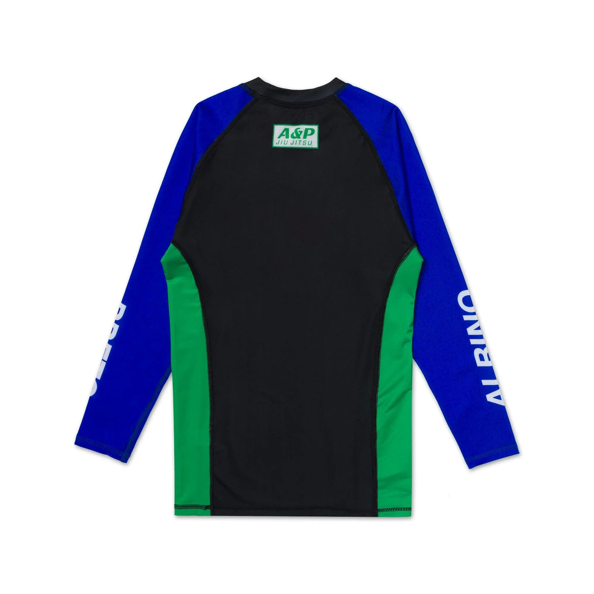 Albino & Preto Accelerate Long Sleeve BJJ Rash Guard - Vorix Sport