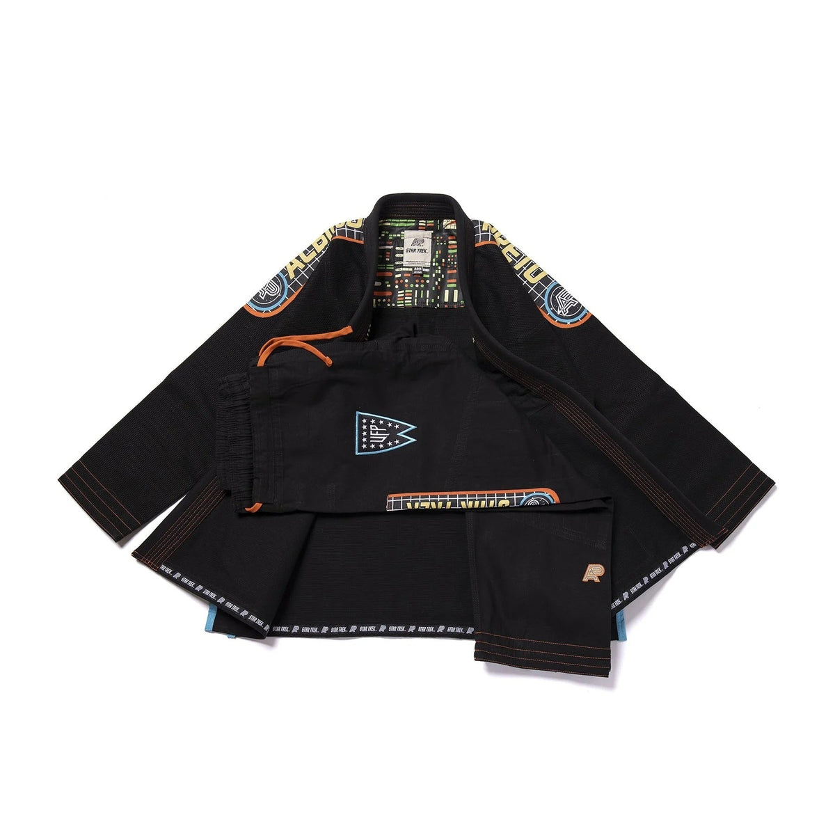 Albino & Preto Batch #100 Star Trek Black BJJ Gi - Vorix Sport