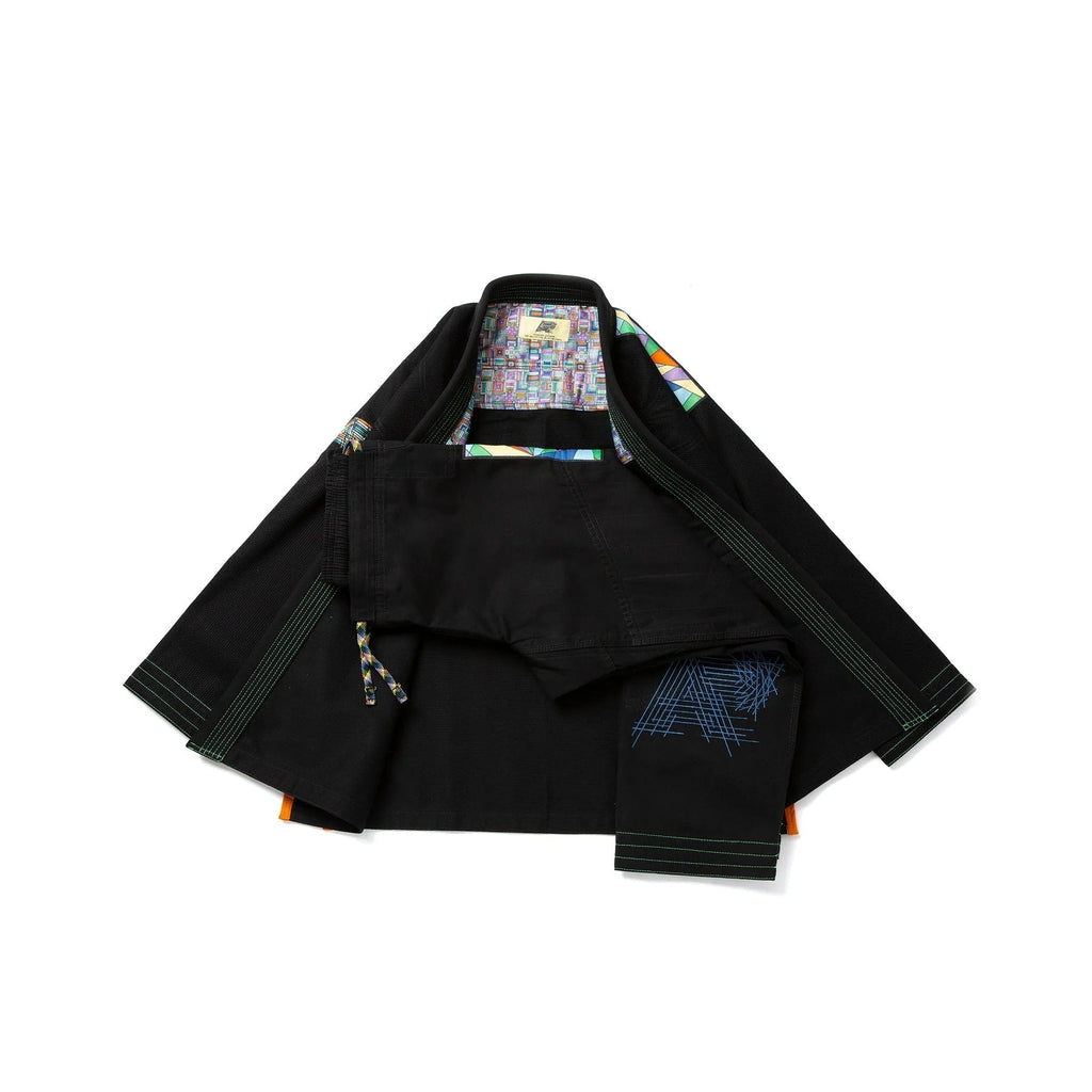 Albino & Preto Batch #108 Stained Glass Black BJJ Gi - Vorix Sport