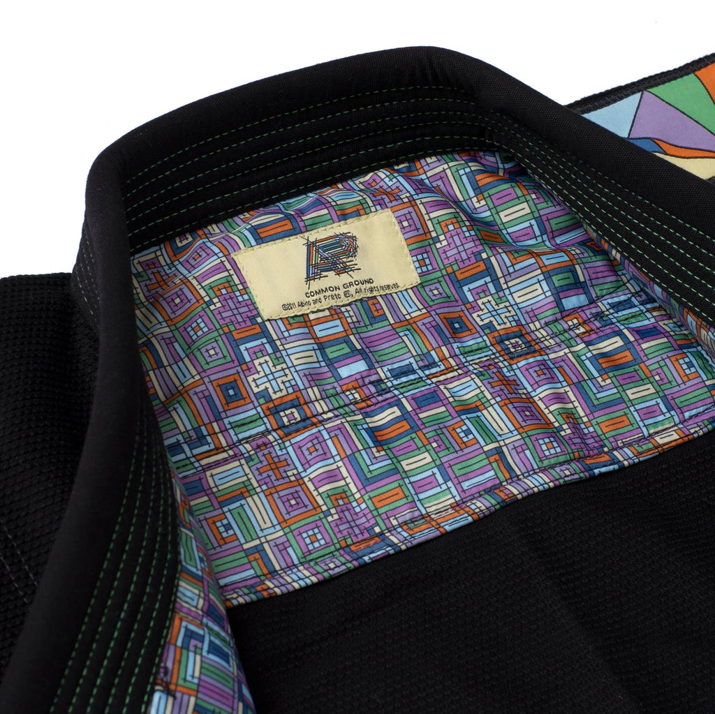 Albino & Preto Batch #108 Stained Glass Black BJJ Gi - Vorix Sport