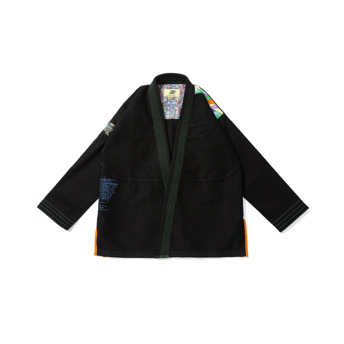 Albino & Preto Batch #108 Stained Glass Black BJJ Gi - Vorix Sport