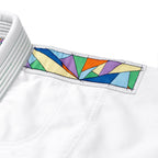 Albino & Preto Batch #108 Stained Glass White BJJ Gi - Vorix Sport