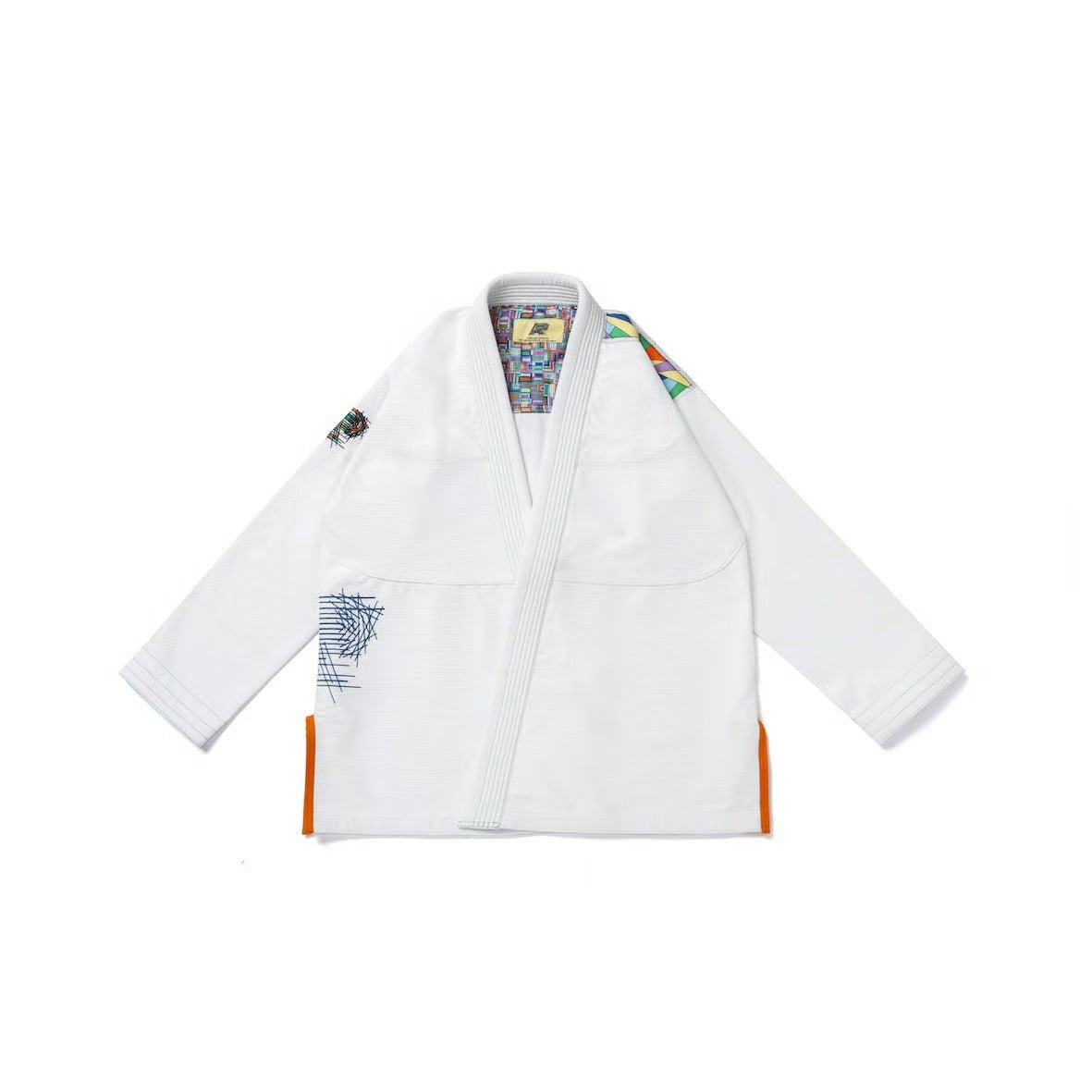 Albino & Preto Batch #108 Stained Glass White BJJ Gi - Vorix Sport