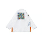 Albino & Preto Batch #108 Stained Glass White BJJ Gi - Vorix Sport