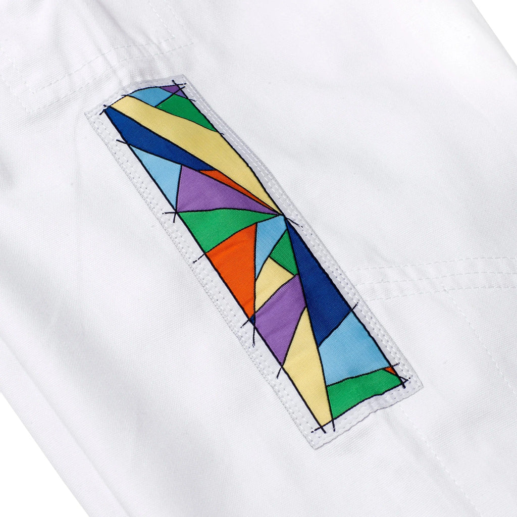 Albino & Preto Batch #108 Stained Glass White BJJ Gi - Vorix Sport