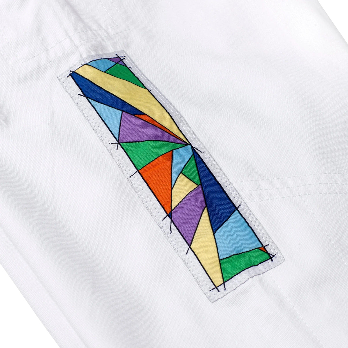 Albino & Preto Batch #108 Stained Glass White BJJ Gi - Vorix Sport