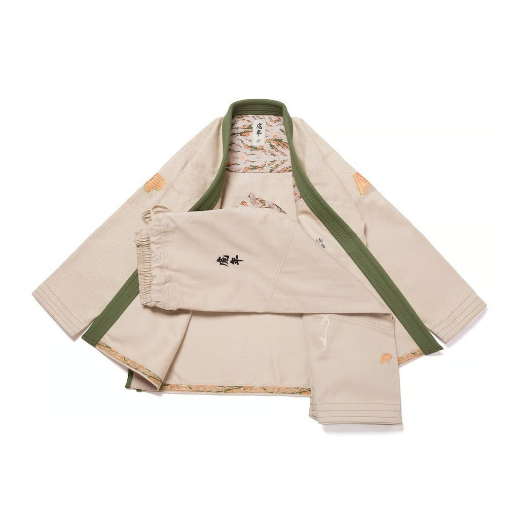 Albino & Preto Batch #110 Year of the Tiger Sand BJJ Gi - Vorix Sport