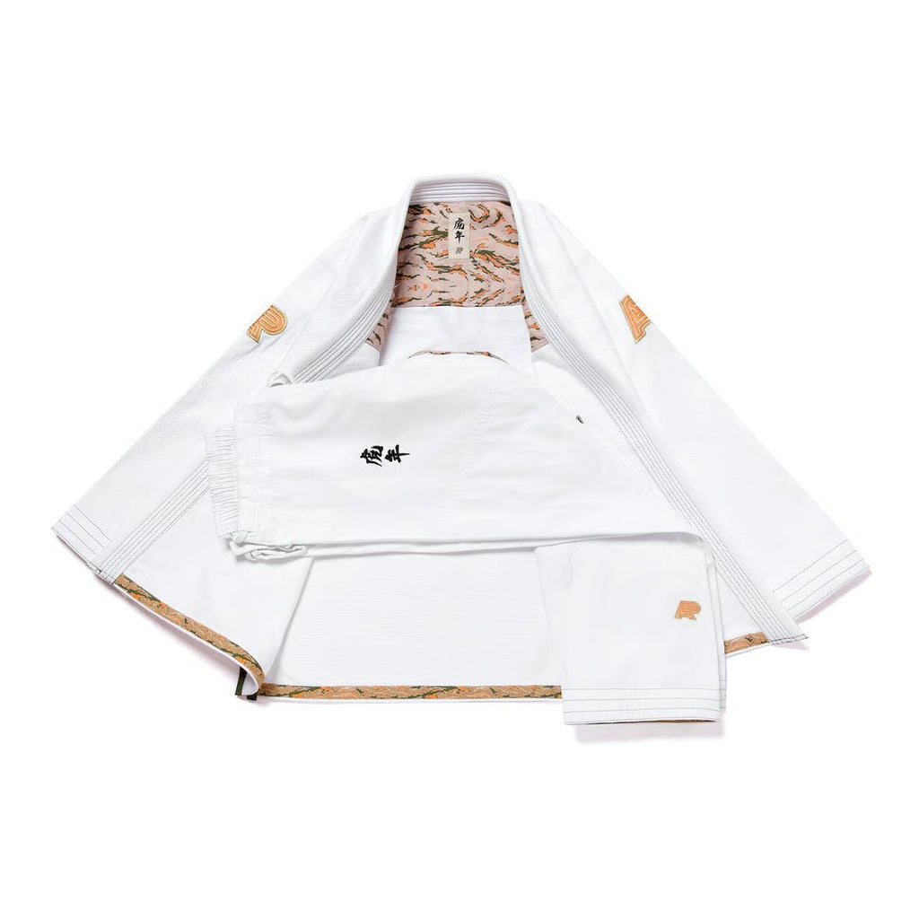 Albino & Preto Batch #110 Year of the Tiger White BJJ Gi - Vorix Sport