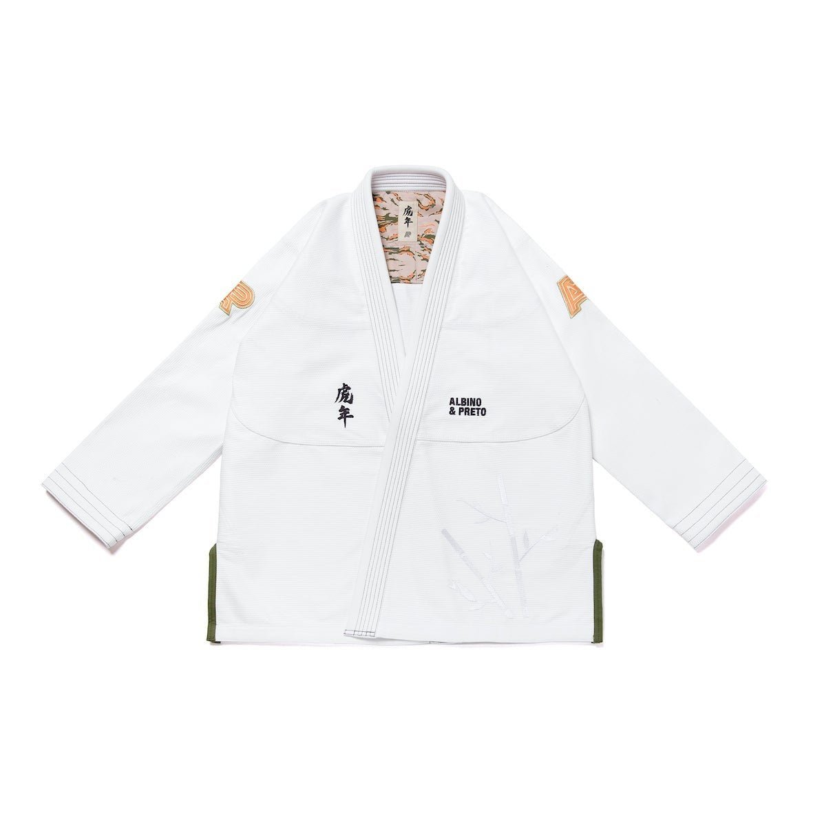 Albino & Preto Batch #110 Year of the Tiger White BJJ Gi - Vorix Sport