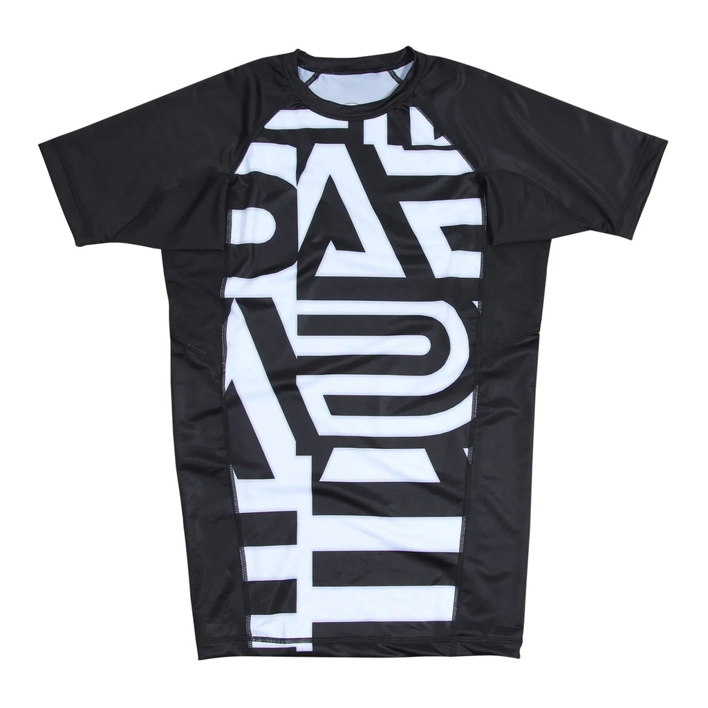 Albino & Preto Batch #19 Distract & Attack Short Sleeve BJJ Rash Guard - Vorix Sport