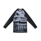 Albino & Preto Batch #80 Pleasures Long Sleeve BJJ Rash Guard - Vorix Sport
