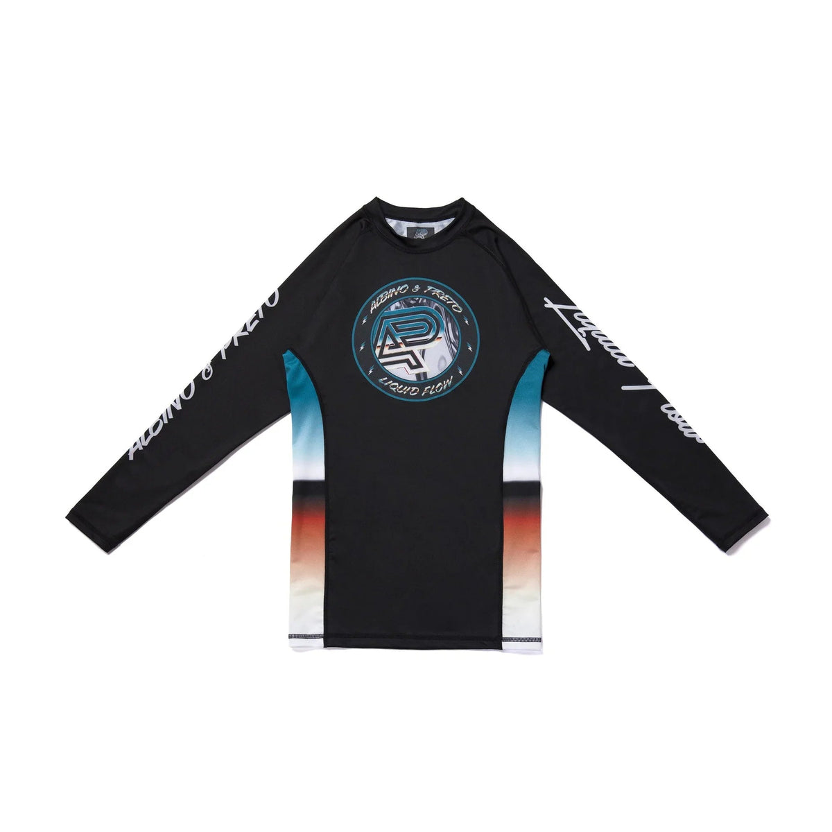 Albino & Preto Batch #89 Liquid Flow Long Sleeve BJJ Rash Guard - Vorix Sport