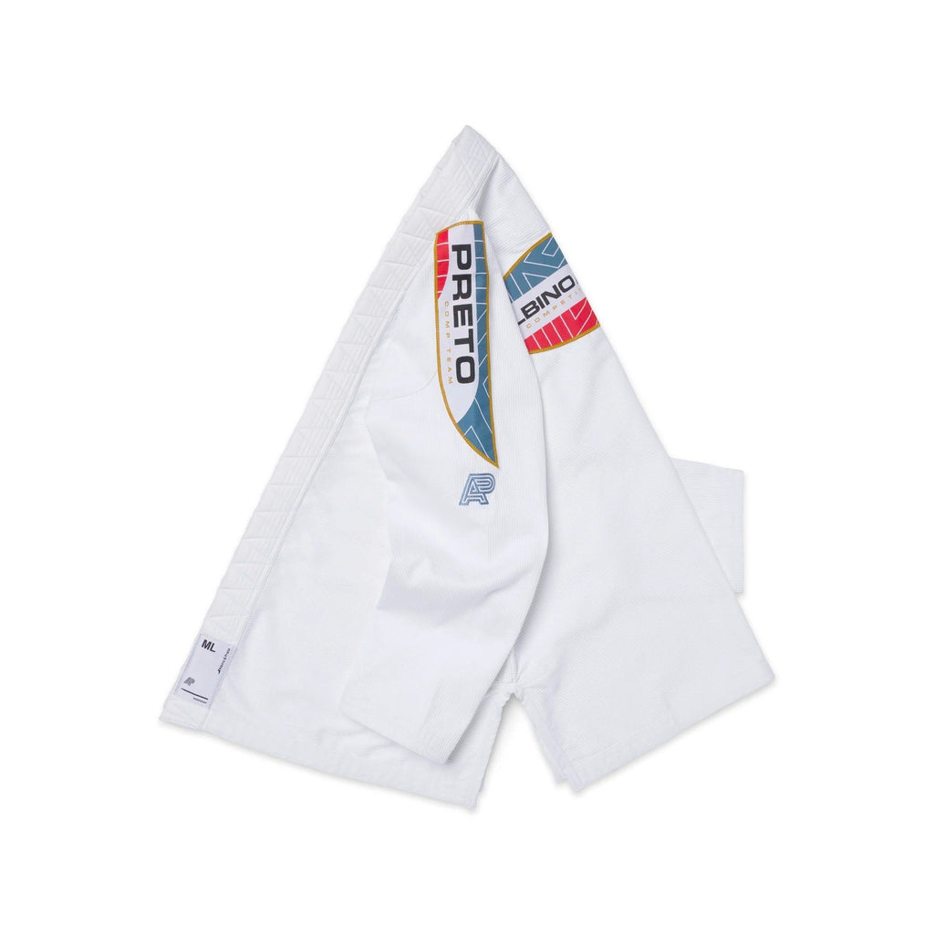 Albino & Preto BRG Comp White BJJ Gi - Vorix Sport