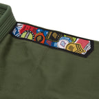 Albino & Preto Fundamental Olive BJJ Gi - Vorix Sport