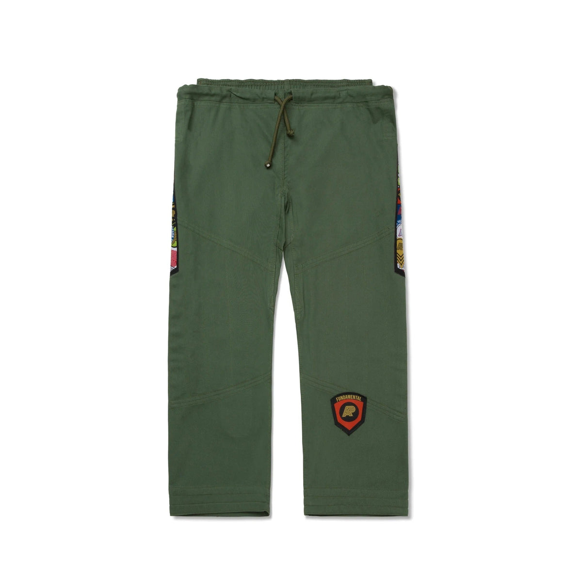 Albino & Preto Fundamental Olive BJJ Gi - Vorix Sport