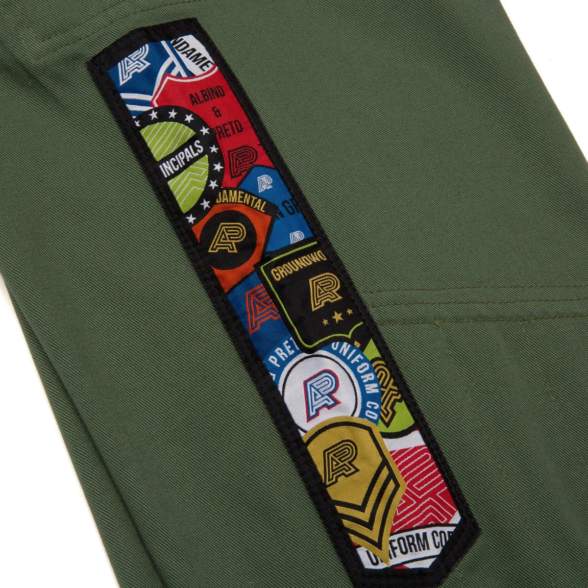 Albino & Preto Fundamental Olive BJJ Gi - Vorix Sport