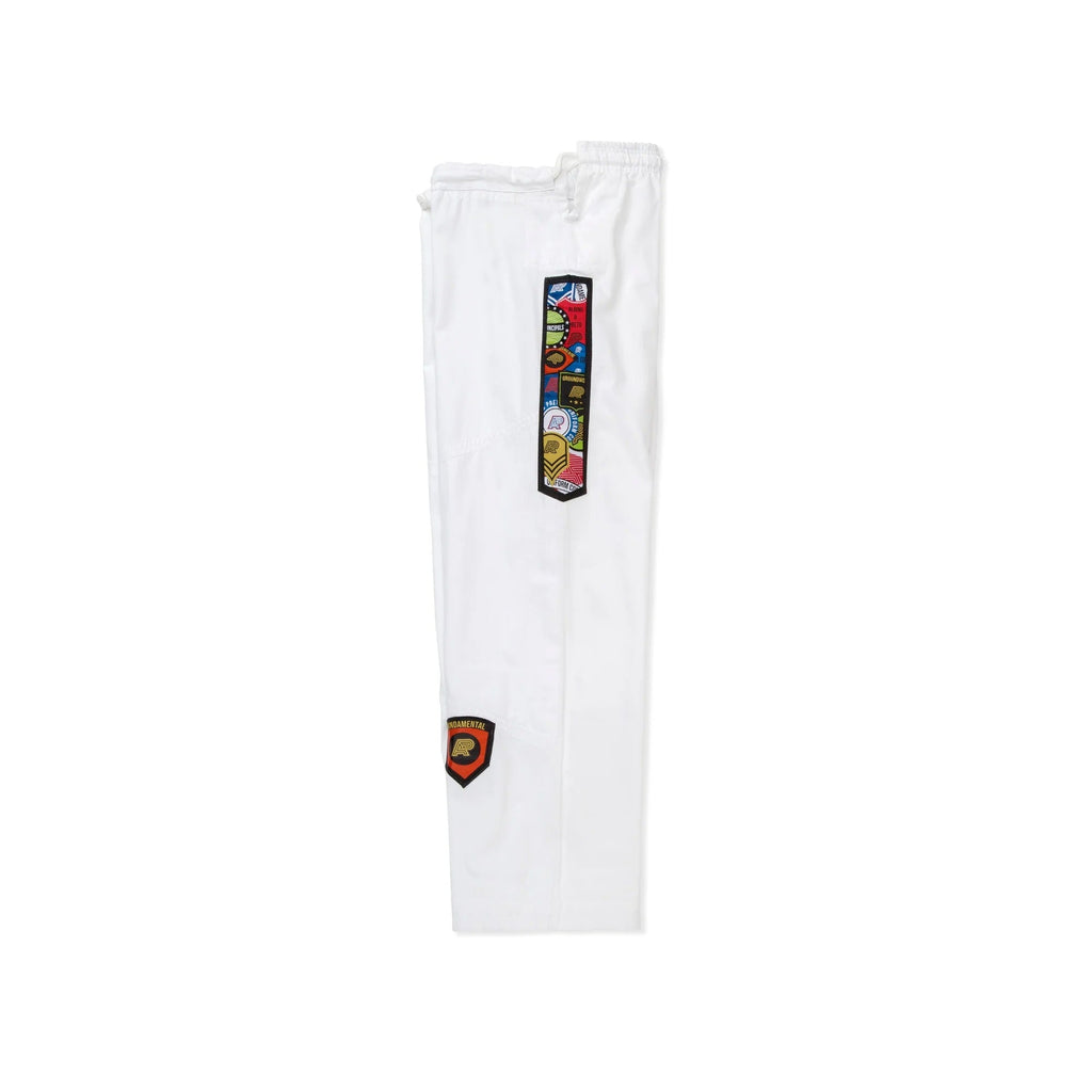 Albino & Preto Fundamental White BJJ Gi - Vorix Sport
